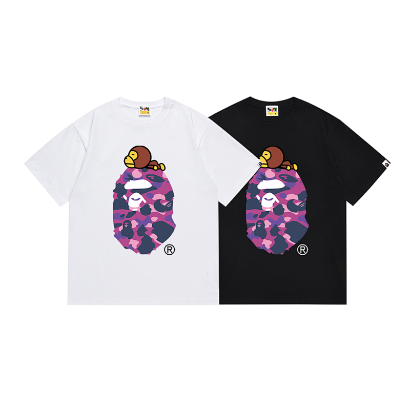 BAPE Ape Head Short Sleeve T-Shirt Style 163