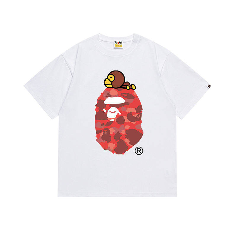 BAPE Ape Head Short Sleeve T-Shirt Style 163