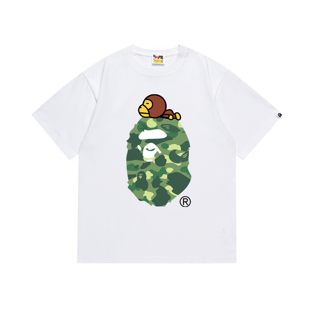 BAPE Ape Head Short Sleeve T-Shirt Style 163