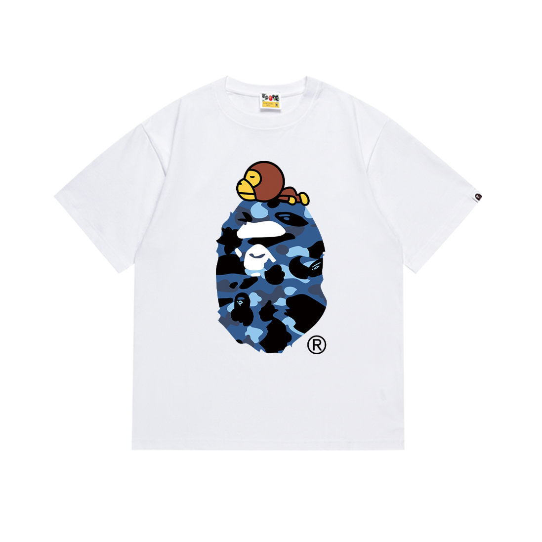 BAPE Ape Head Short Sleeve T-Shirt Style 163