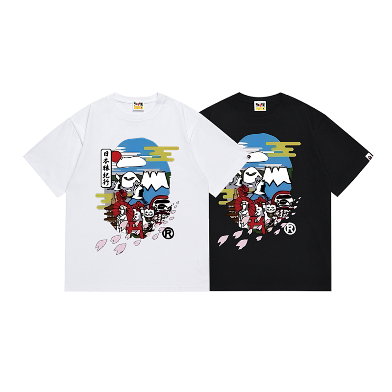 BAPE Ape Head Short Sleeve T-Shirt Style 165