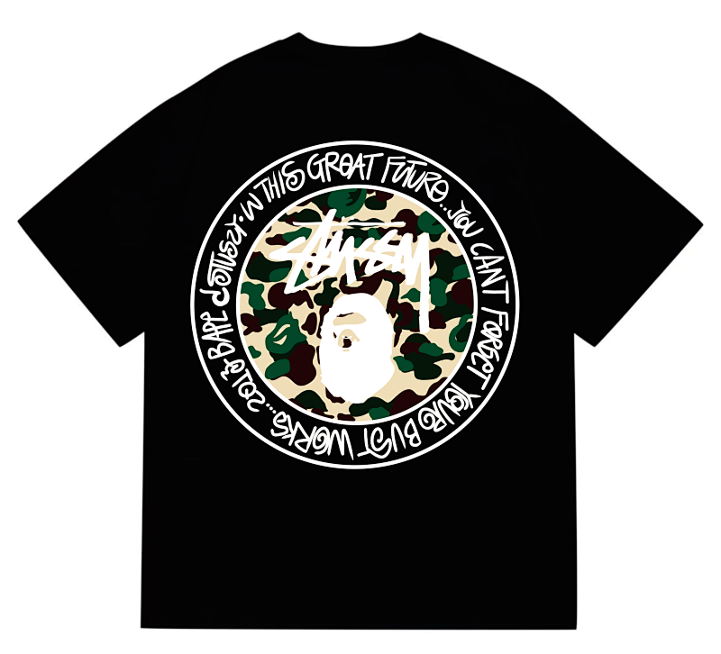 BAPE Ape Head Short Sleeve T-Shirt Style 219