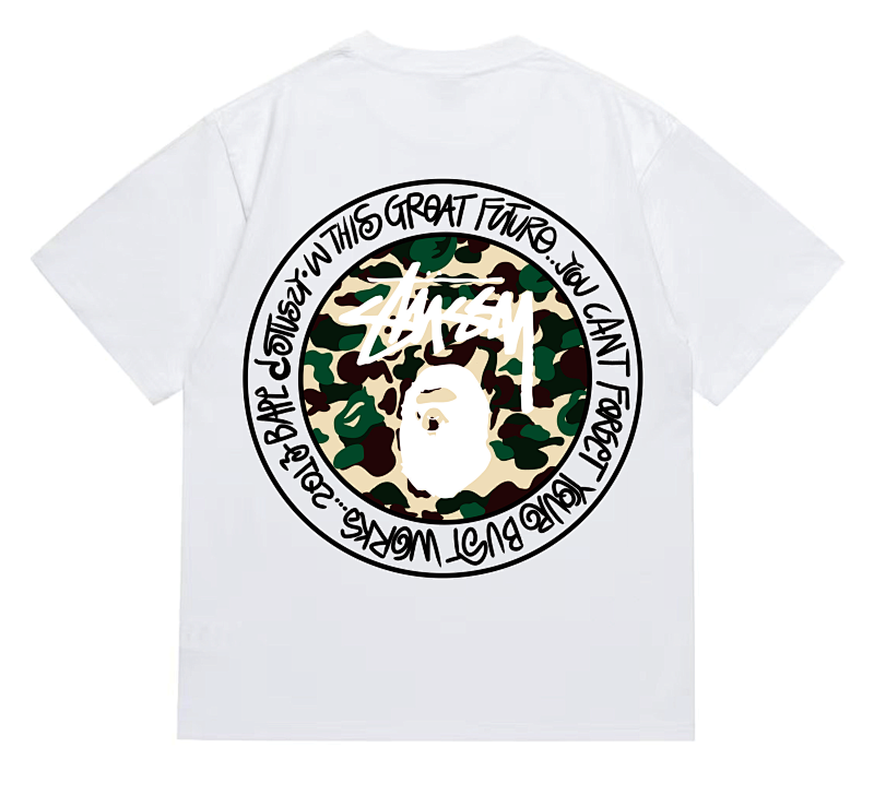 BAPE Ape Head Short Sleeve T-Shirt Style 219