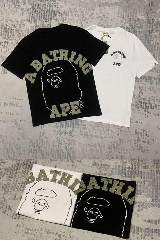 BAPE Ape Head Short Sleeve T-Shirt Style 2411