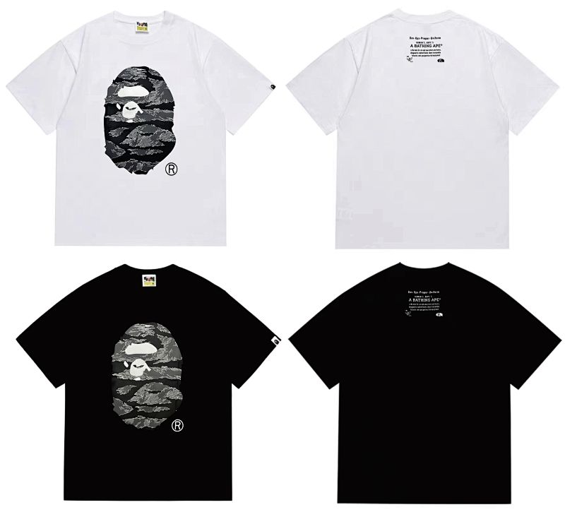 BAPE Ape Head Short Sleeve T-Shirt Style 253
