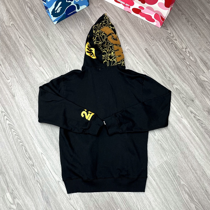 BAPE Black Gold Black Short Sleeve T-Shirt Style 6136