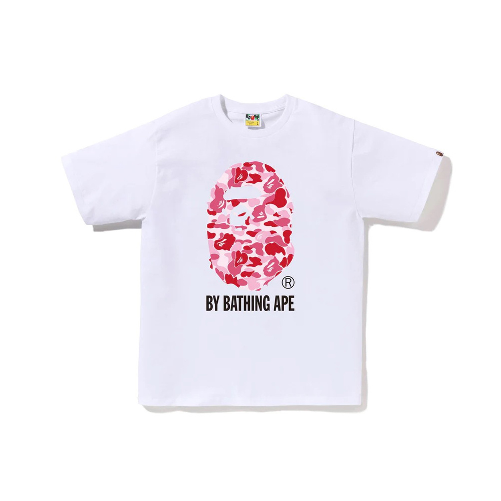 BAPE Black Red White Blue Short Sleeve T-Shirt Style 1004