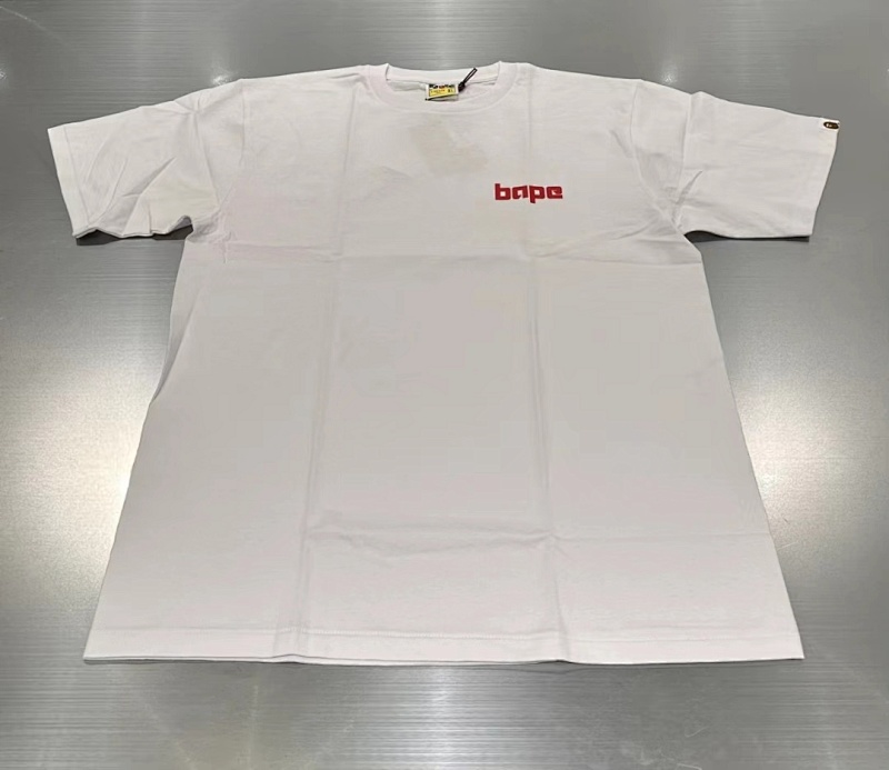 BAPE Black White Short Sleeve T-Shirt Style 1008