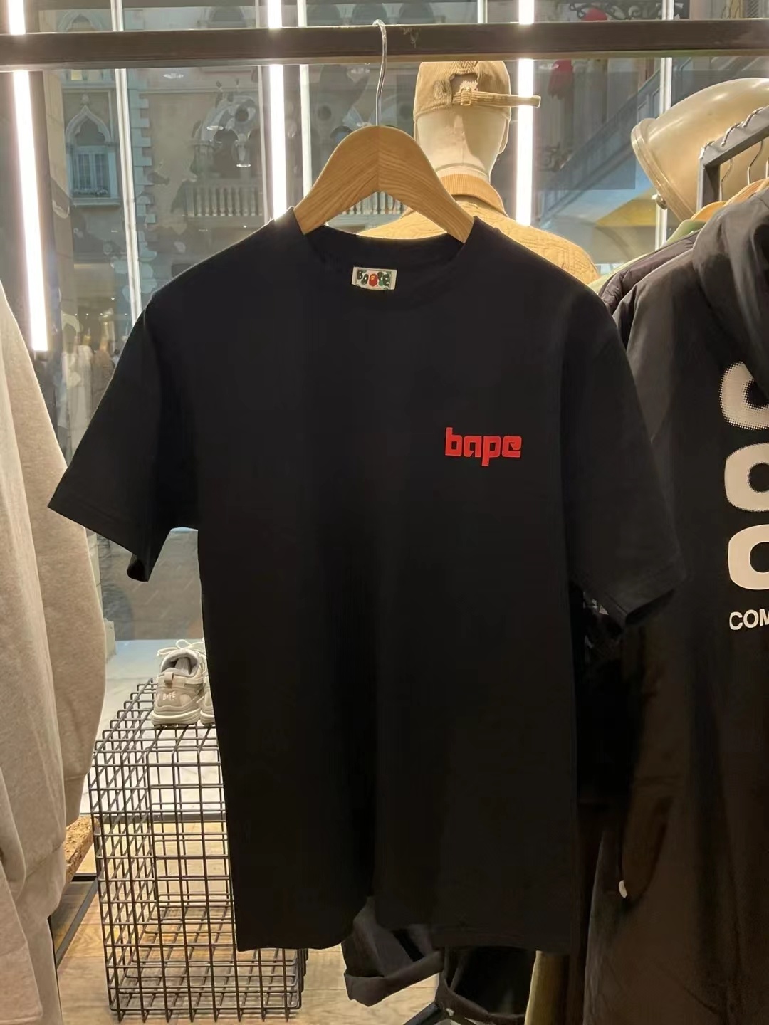 BAPE Black White Short Sleeve T-Shirt Style 1008