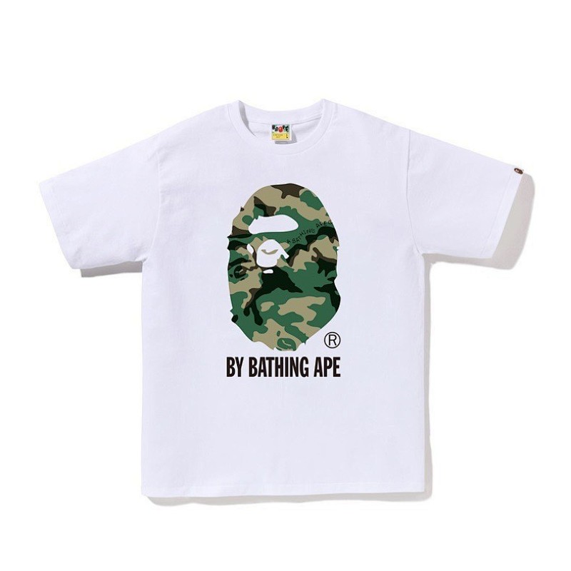 BAPE Black White Short Sleeve T-Shirt Style 1010