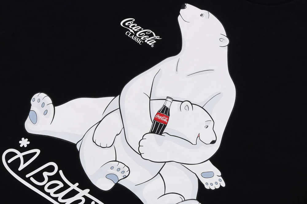 BAPE Black White Short Sleeve T-Shirt Style 1012