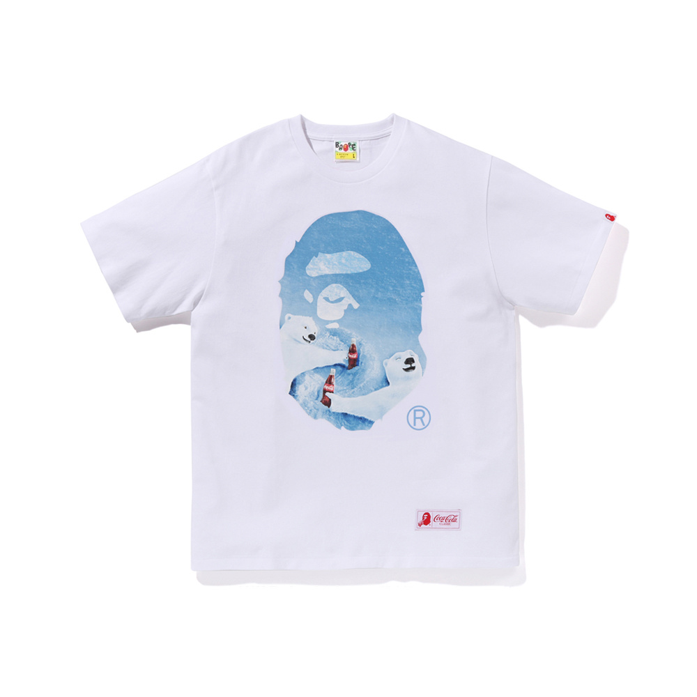 BAPE Black White Short Sleeve T-Shirt Style 1013