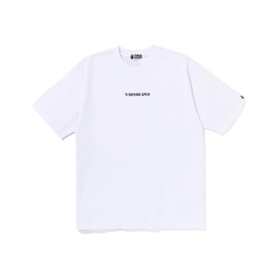 BAPE Black White Short Sleeve T-Shirt Style 1014 02