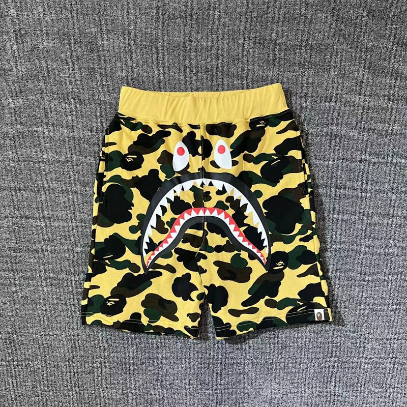 BAPE Blue Yellow Short Sleeve T-Shirt Style 8003
