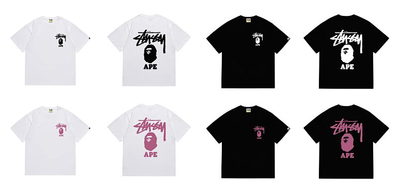 BAPE Collaboration Short Sleeve T-Shirt Style 202