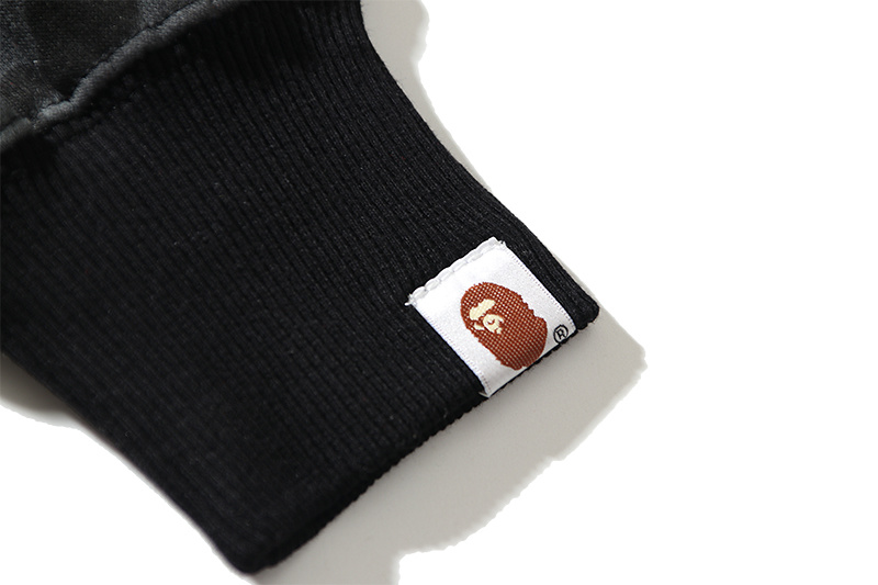 BAPE Double Hood Black White Hoodie Style 6005