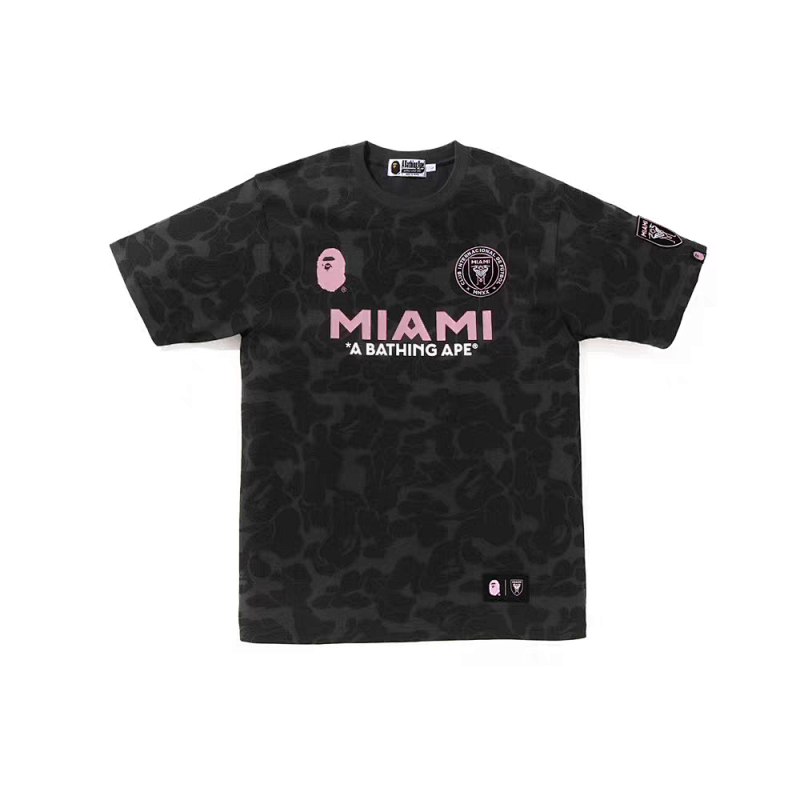 BAPE Miami Pink Black Short Sleeve T-Shirt
