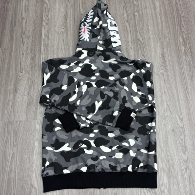 BAPE Single Hood Black Hoodie Style 2352 02