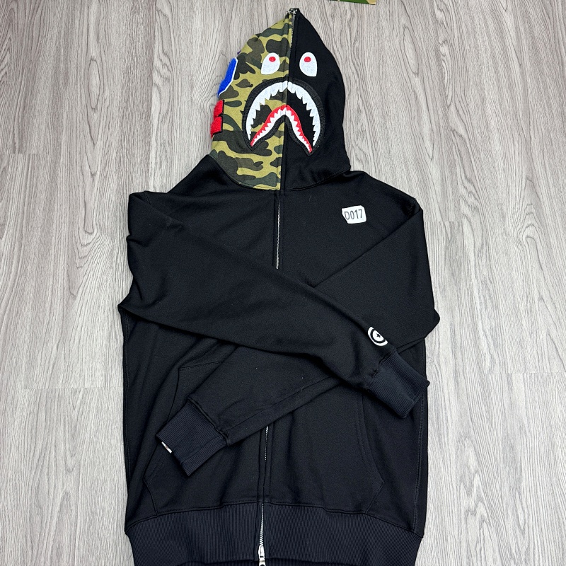 BAPE Single Hood Black Hoodie Style 803
