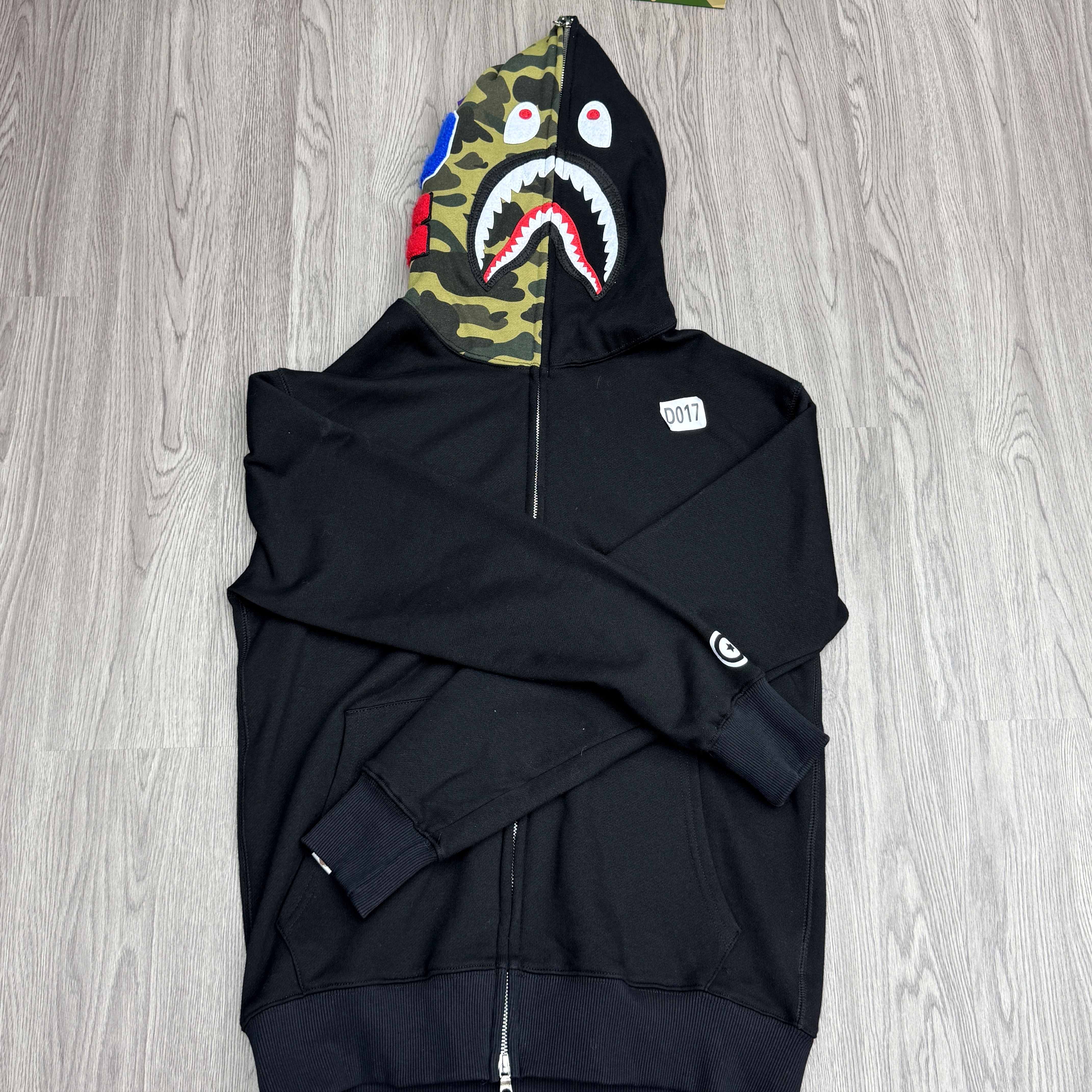 BAPE Single Hood Black Hoodie Style 803