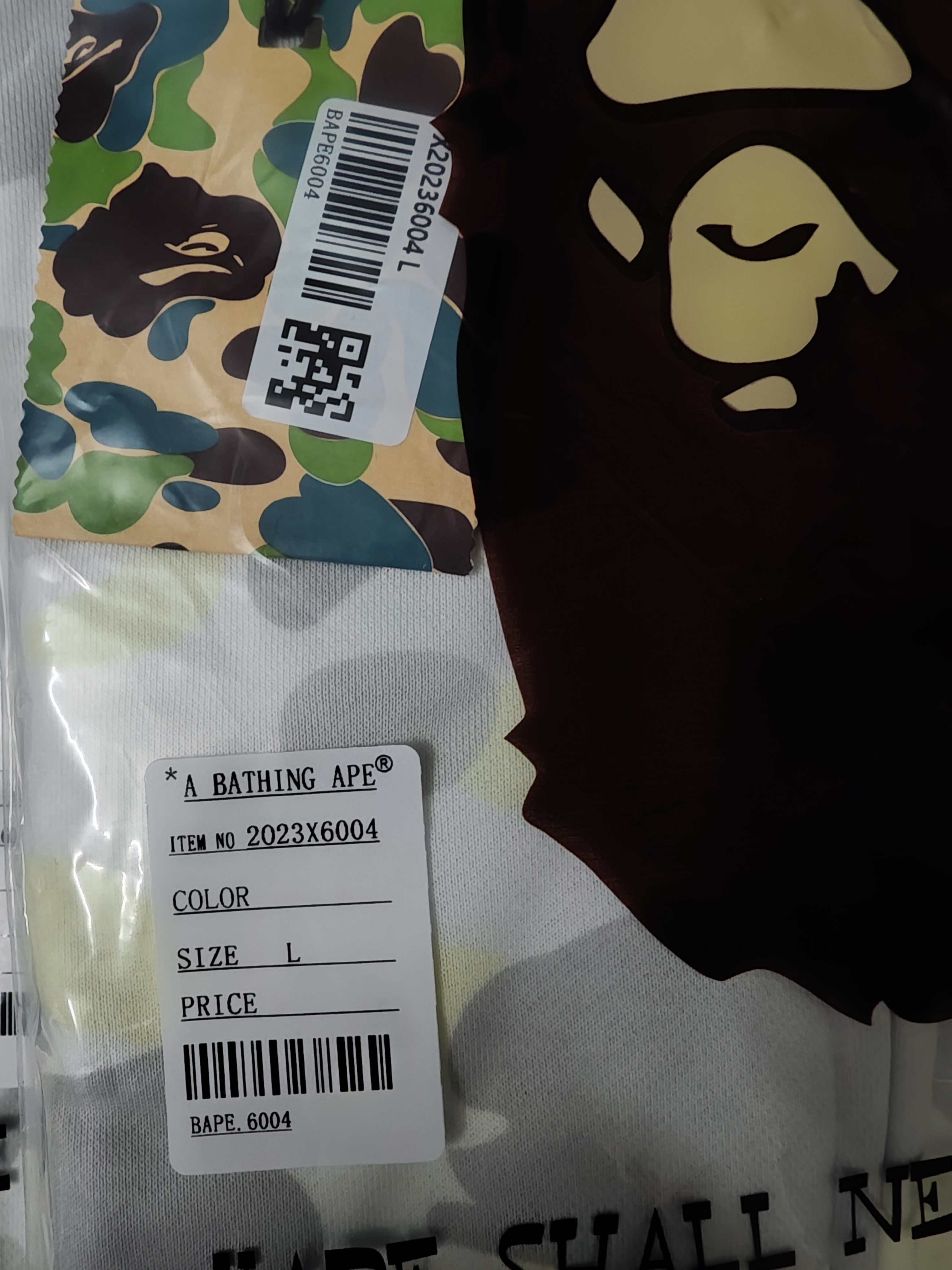 BAPE Single Hood Black White Hoodie Style 6004