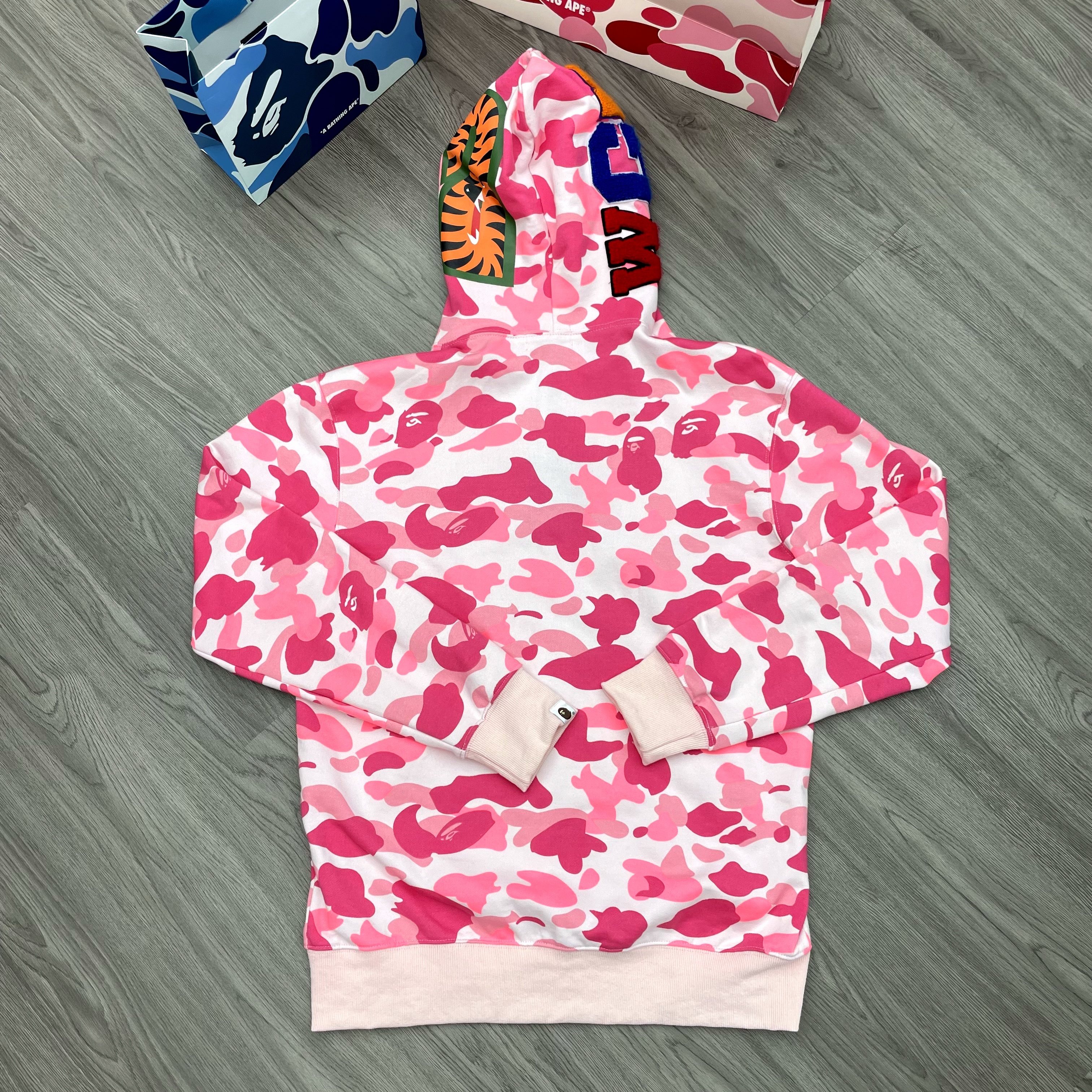 BAPE Single Hood Light Pink Pink Hoodie Style 2367