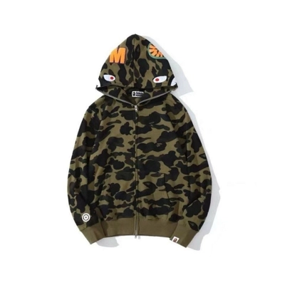 BAPE Single Hood Pink Blue Hoodie Style 2367 02