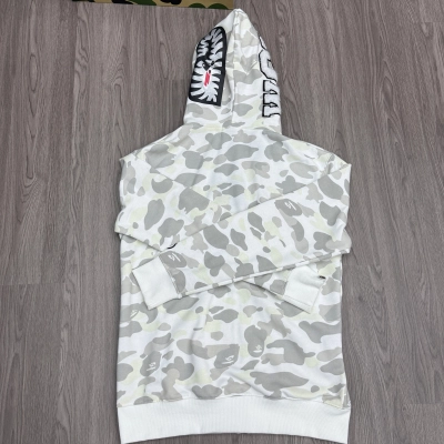 BAPE Single Hood White Hoodie Style 2352 02