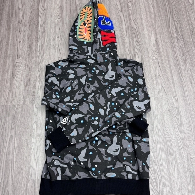 BAPE Starry Sky Double Hood Black Hoodie Style 2266 01