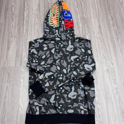 BAPE Starry Sky Double Hood Black Hoodie Style 2266 02