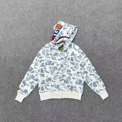 BAPE Starry Sky Single Hood White Hoodie Style 6110 02