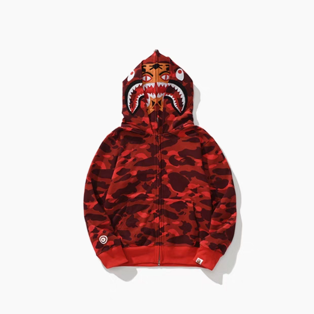 BAPE Tiger Head Double Hood Hoodie Style 6776