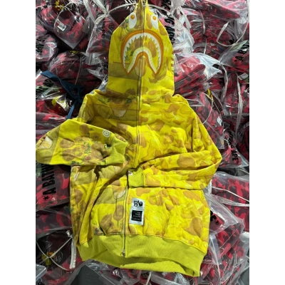 BAPE Van Gogh Yellow Short Sleeve T-Shirt Style 23978 01