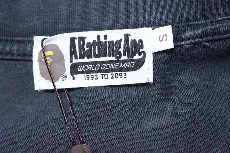 BAPE Washed Ape Head Short Sleeve T-Shirt Style 1