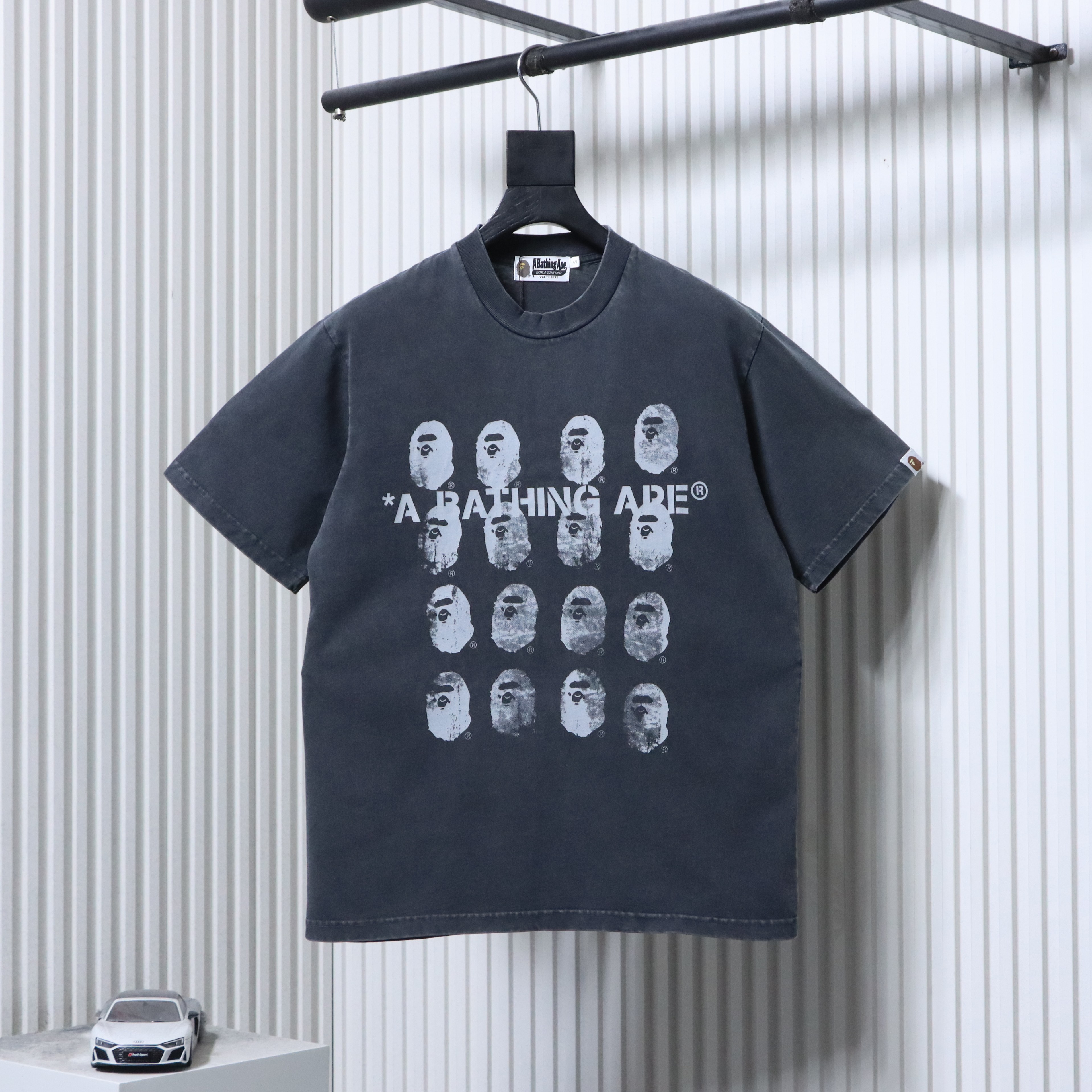 BAPE Washed Ape Head Short Sleeve T-Shirt Style 1