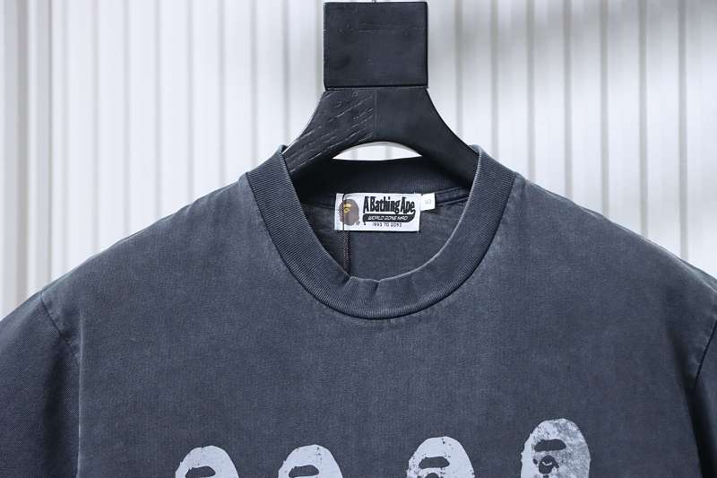 BAPE Washed Ape Head Short Sleeve T-Shirt Style 2