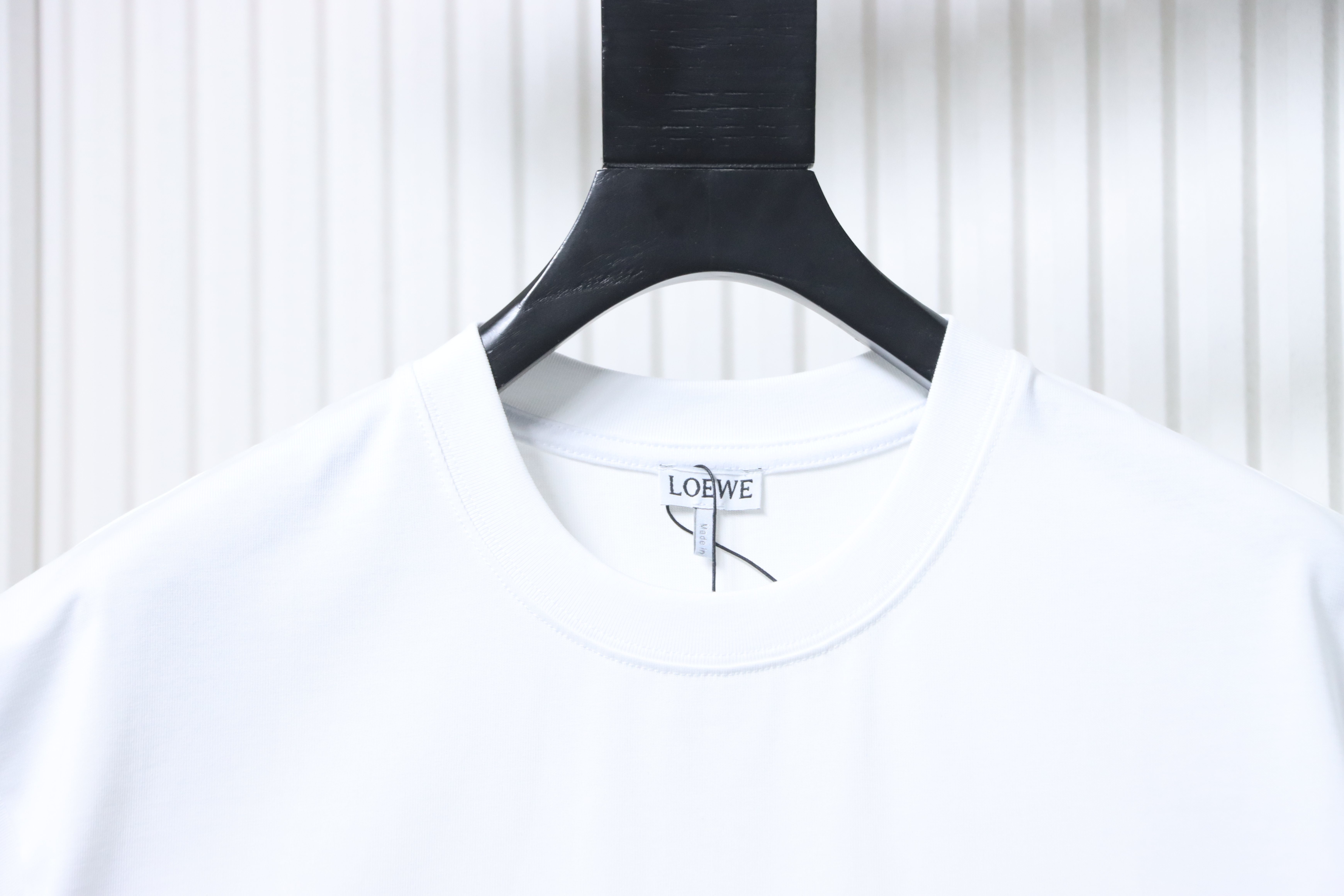Loewe 2026SS Nine-Grid Embroidered Logo Unisex Short Sleeve T-Shirt -2