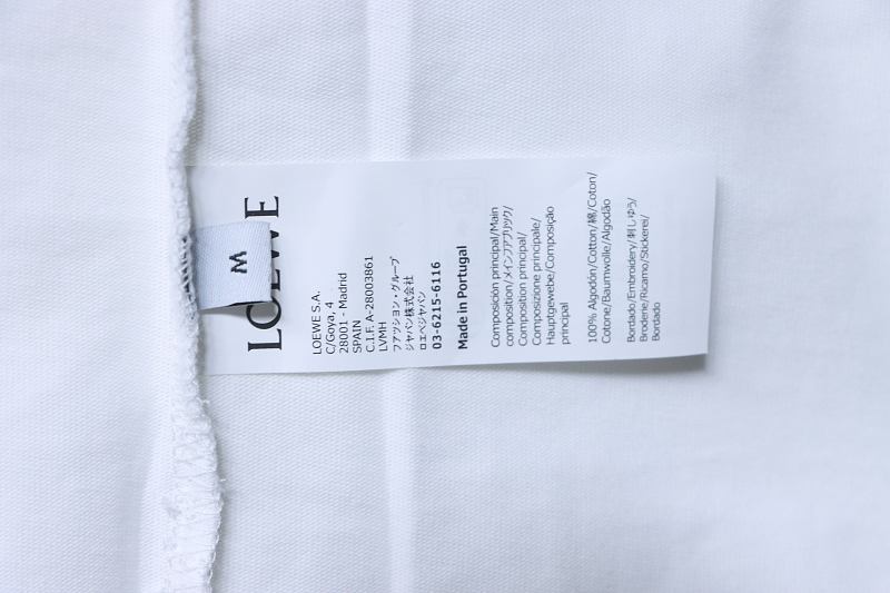 Loewe 24SS Rainbow Letter Embroidered Short Sleeve T-Shirt -1