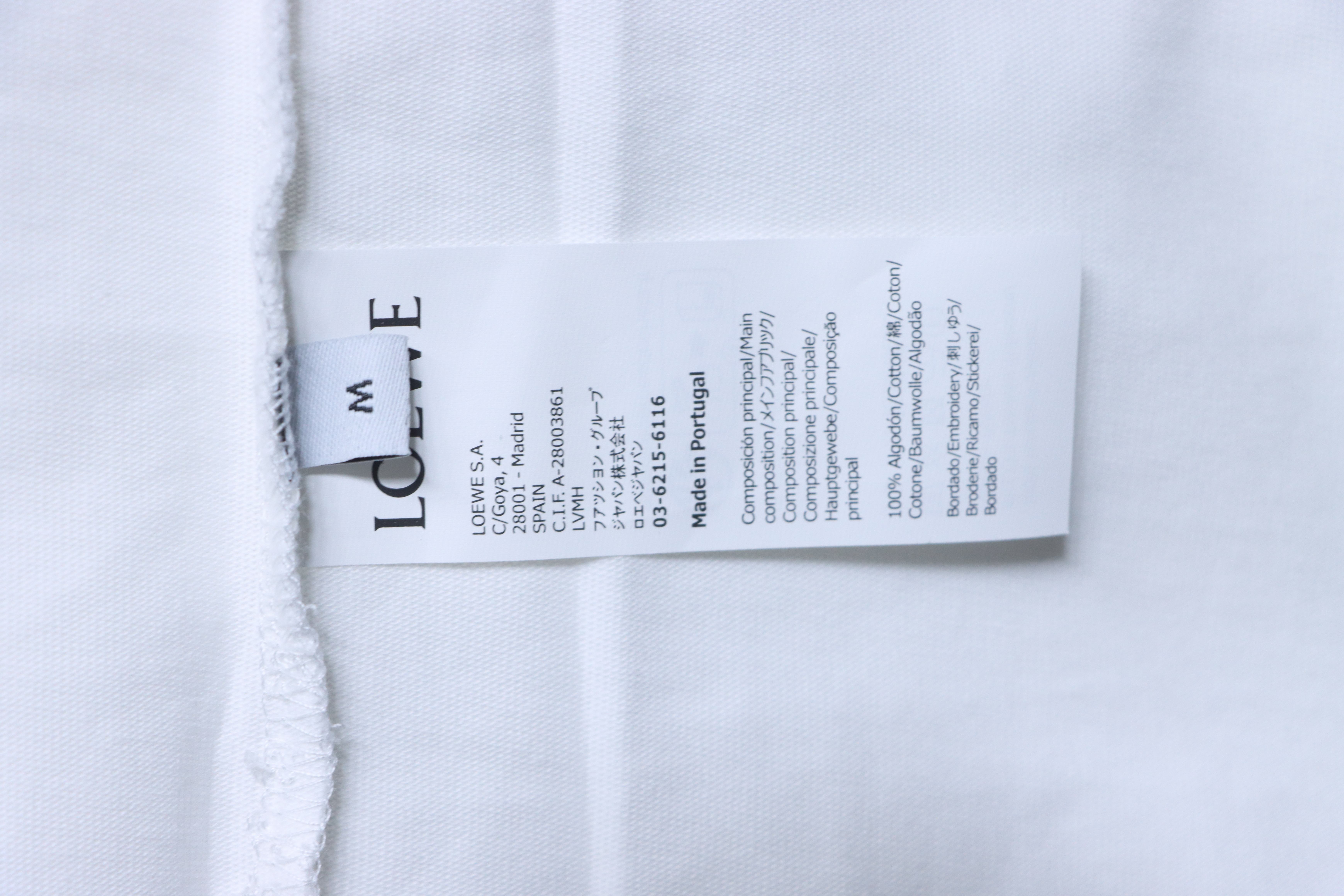 Loewe 24SS Rainbow Letter Embroidered Short Sleeve T-Shirt -1