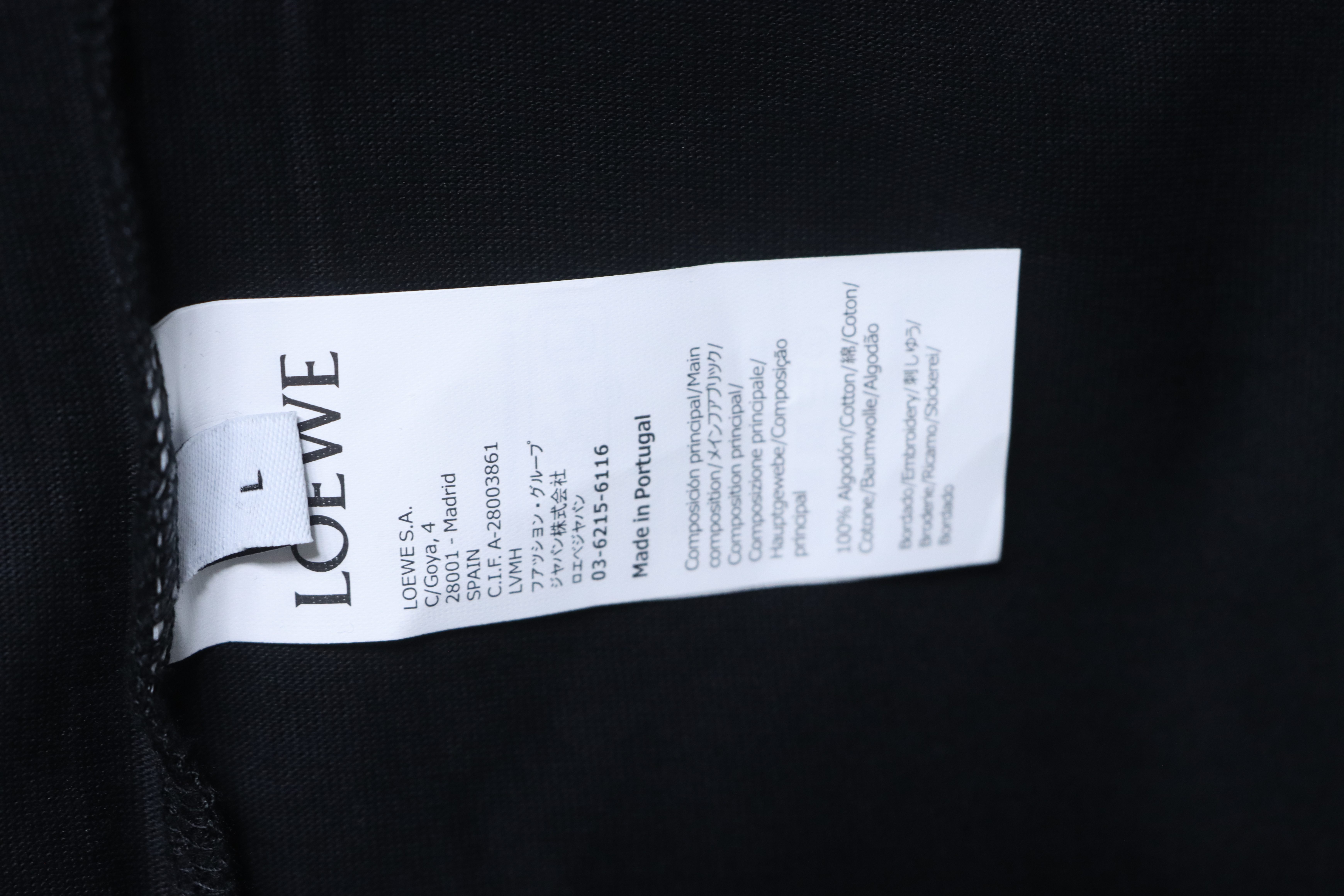 Loewe 24SS Rainbow Letter Embroidered Short Sleeve T-Shirt -2