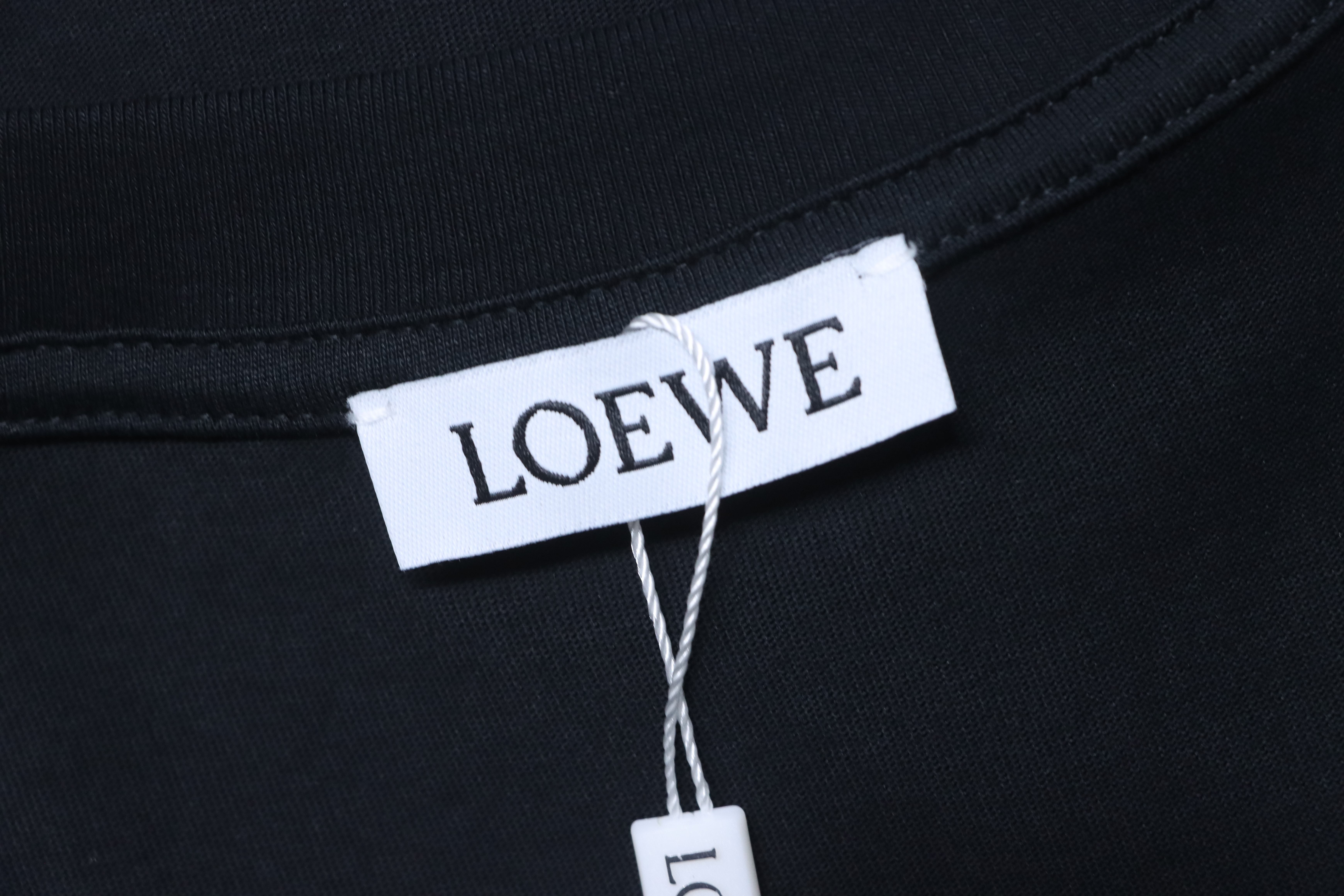 Loewe 24SS Rainbow Letter Embroidered Short Sleeve T-Shirt -2