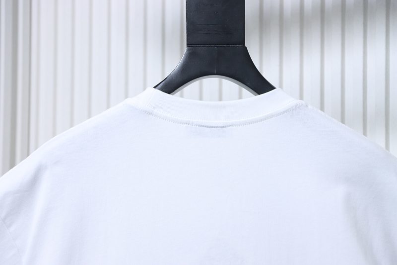 Loewe 24SS Semi Hand-Drawn Graffiti Embroidered Logo Short Sleeve T-Shirt -2