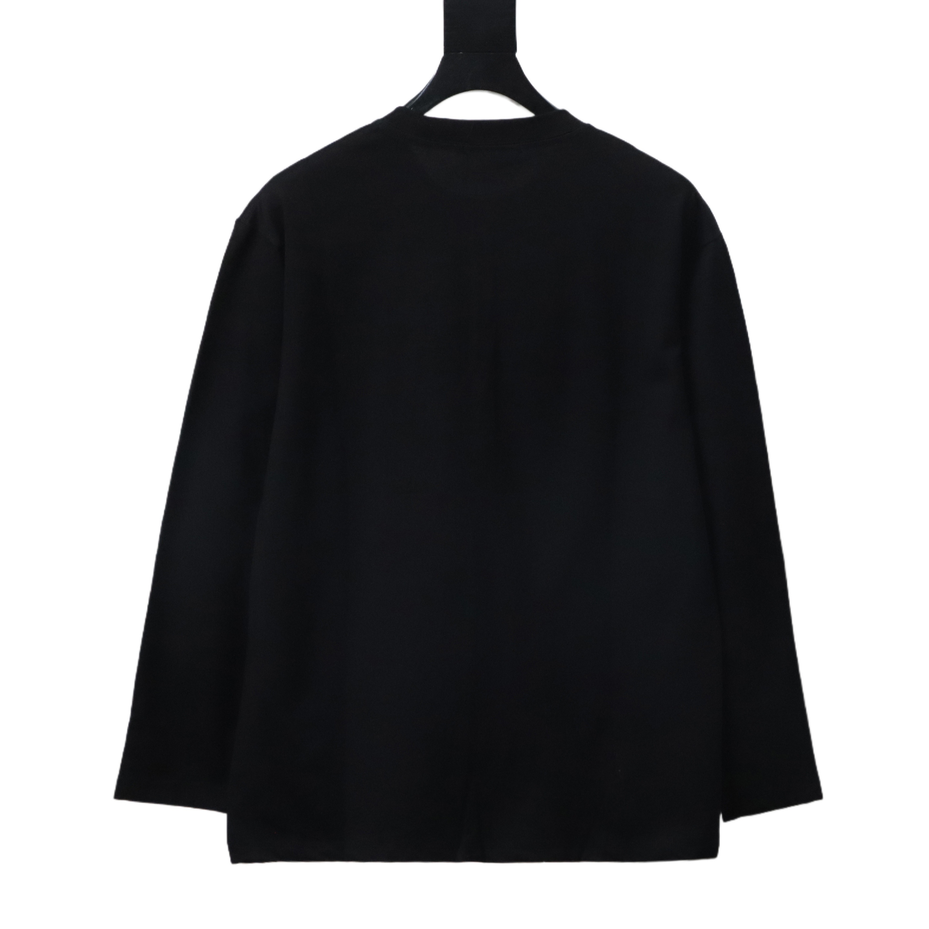 Loewe 25FW Cutout Logo Overlap Pocket Long Sleeve T-Shirt -2