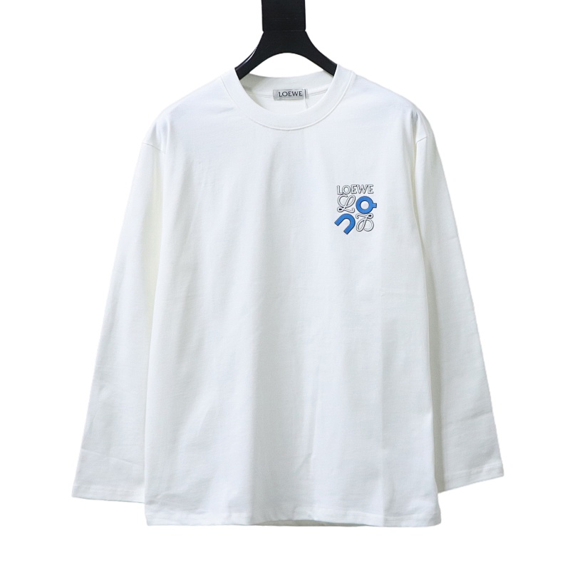 Loewe 25FW x On Collaboration Logo Bonded Print Long Sleeve T-Shirt -1
