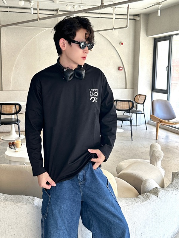 Loewe 25FW x On Collaboration Logo Bonded Print Long Sleeve T-Shirt -2