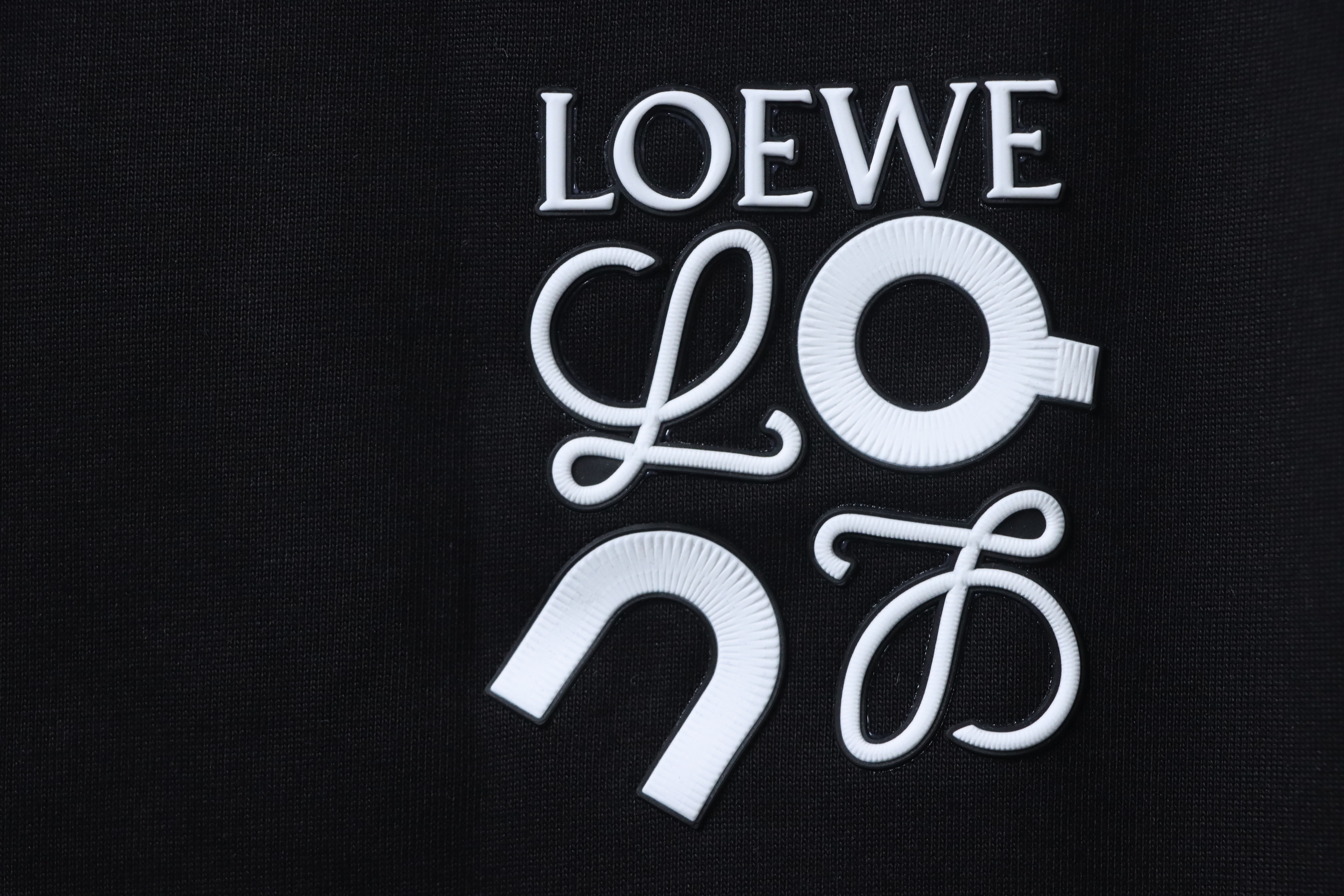 Loewe 25FW x On Collaboration Logo Bonded Print Long Sleeve T-Shirt -2