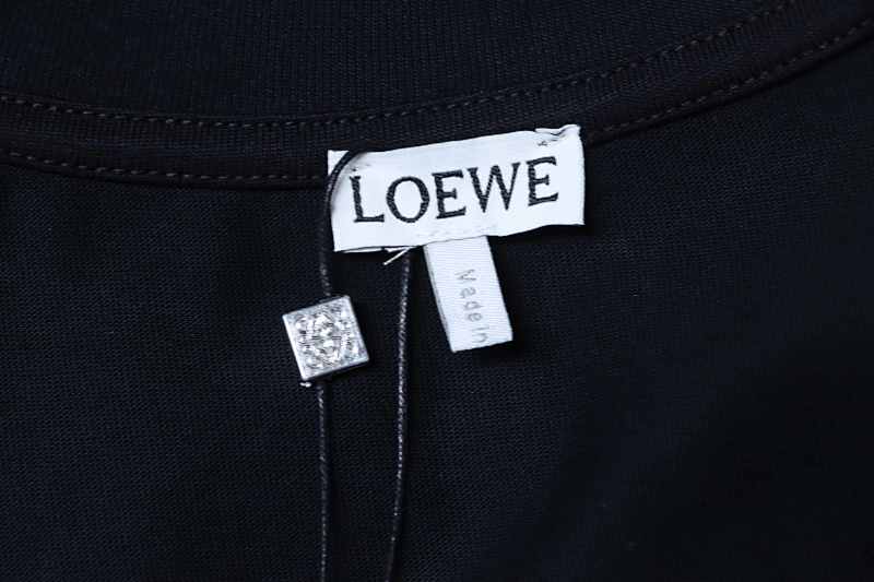 Loewe 25SS Suede Puff Print Logo Short Sleeve T-Shirt -2