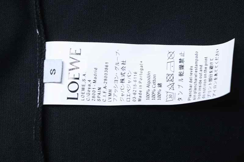 Loewe 25SS Suede Puff Print Logo Short Sleeve T-Shirt -2