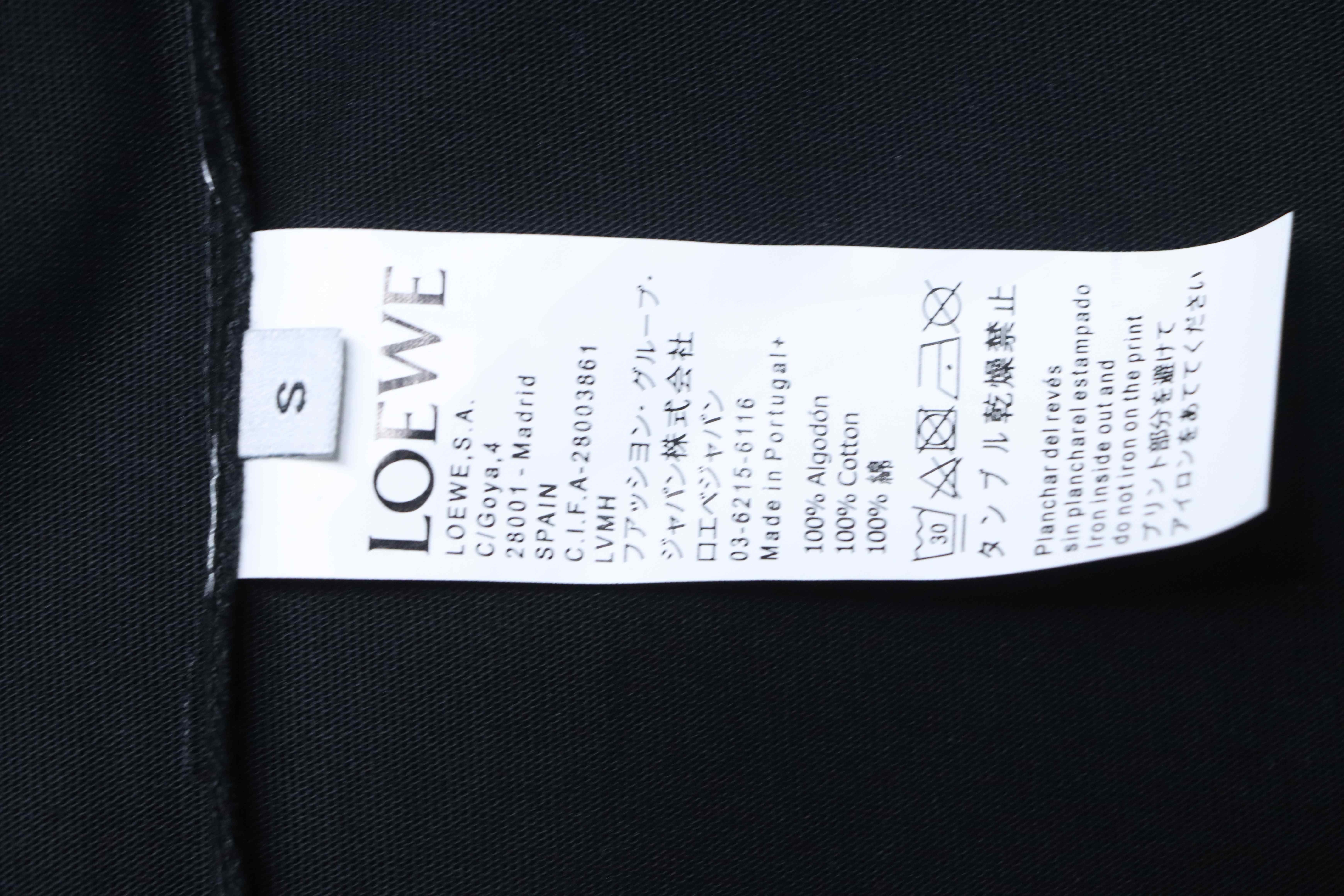Loewe 25SS Suede Puff Print Logo Short Sleeve T-Shirt -2