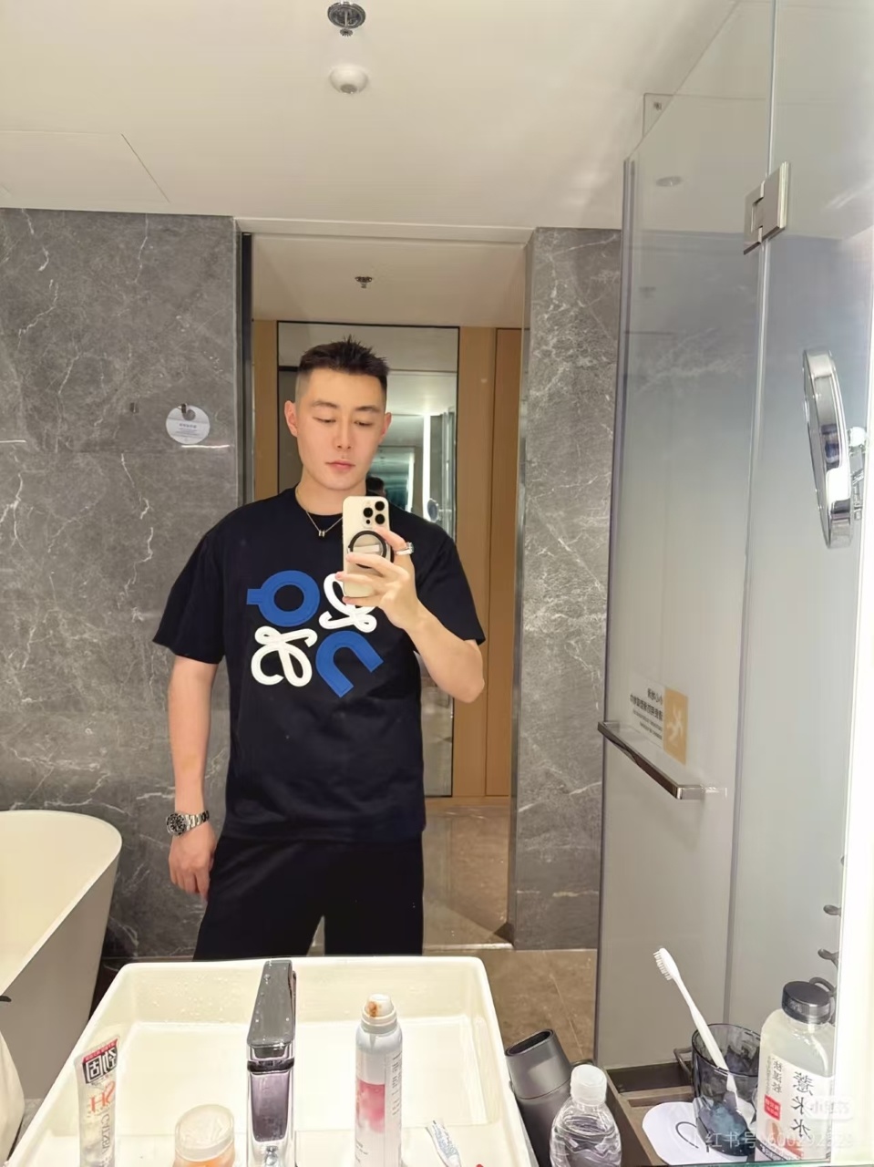 Loewe 25SS Suede Puff Print Logo Short Sleeve T-Shirt -2